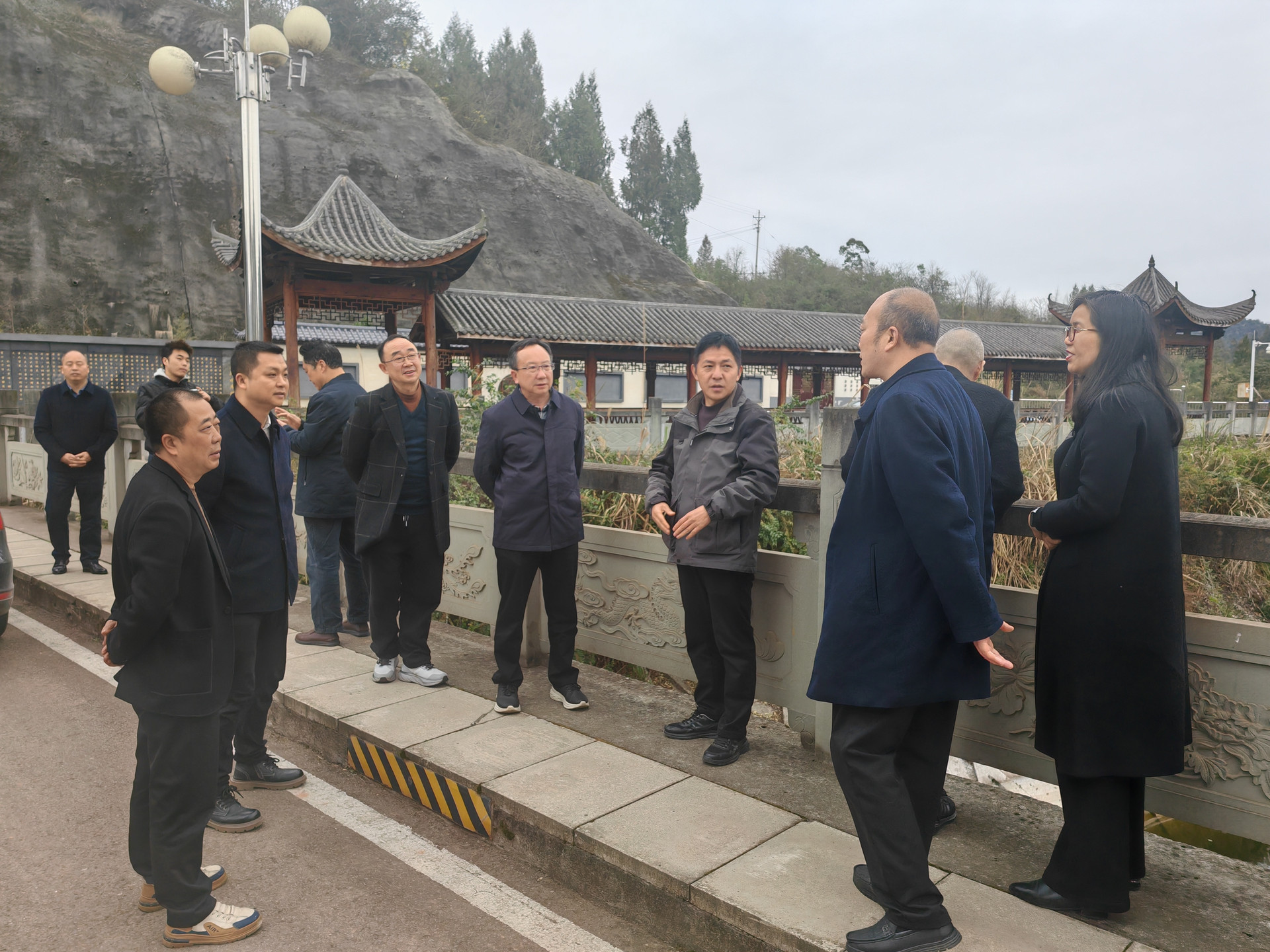 黄良平副主任带队调研杠家镇龙滩水库